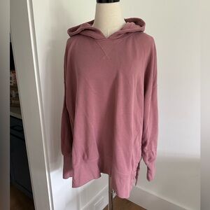 Abercrombie & Fitch Soft AF French Terry Oversized Hoodie - Medium Dusty Rose